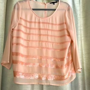 Pink sequin blouse. Great condition.